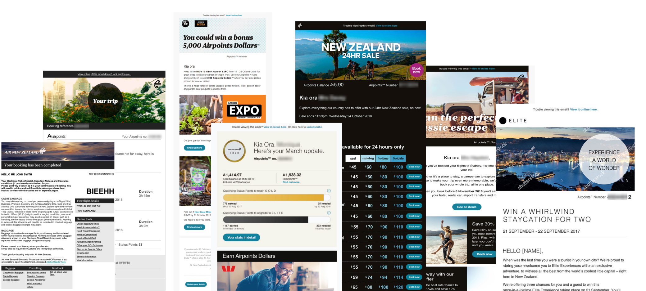 Current state – Air New Zealand emails audit and categorisation.